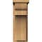 Ekena Millwork Yorktown Smooth Corbel w/Backplate, Western Red Cedar, 7 1/2"W x 12"D x 20"H COR08X12X20YOR01SWR - alternate 2